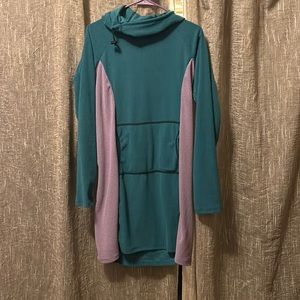 Melanzana Women’s L winter 2022 mirco-grid dress V2